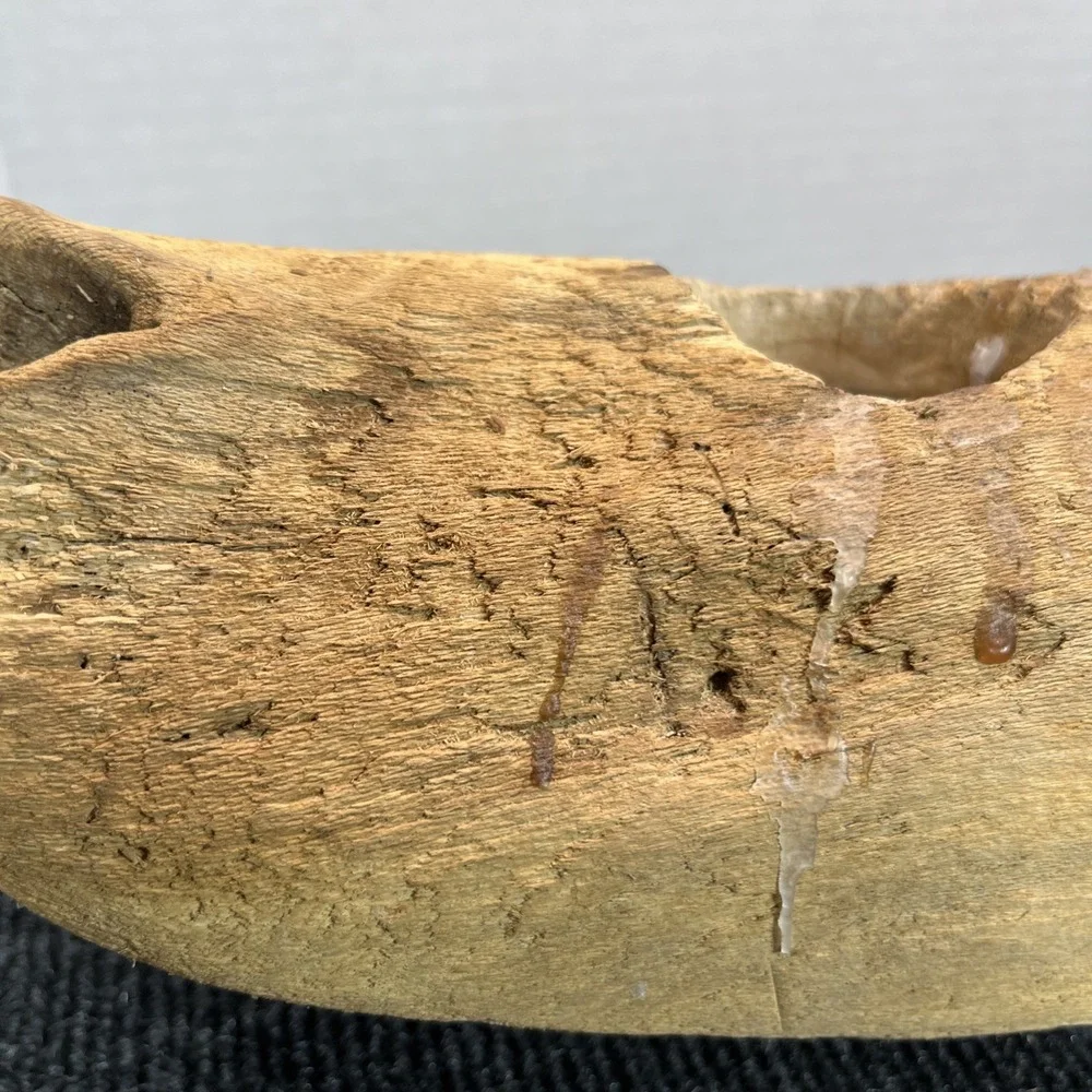 Driftwood Candle Holder Carved Art Primitive Decor Rustic Beach 28